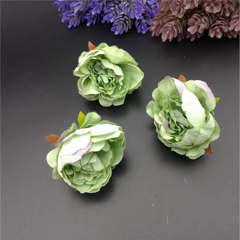 10 шт. 4 см Мини Роза декоративные цветы искусственные шелковые вечерние свадебные