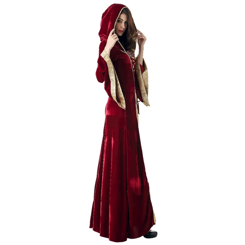 Средневековое платье женское Ренессанса костюм принцессы королевы бархатный