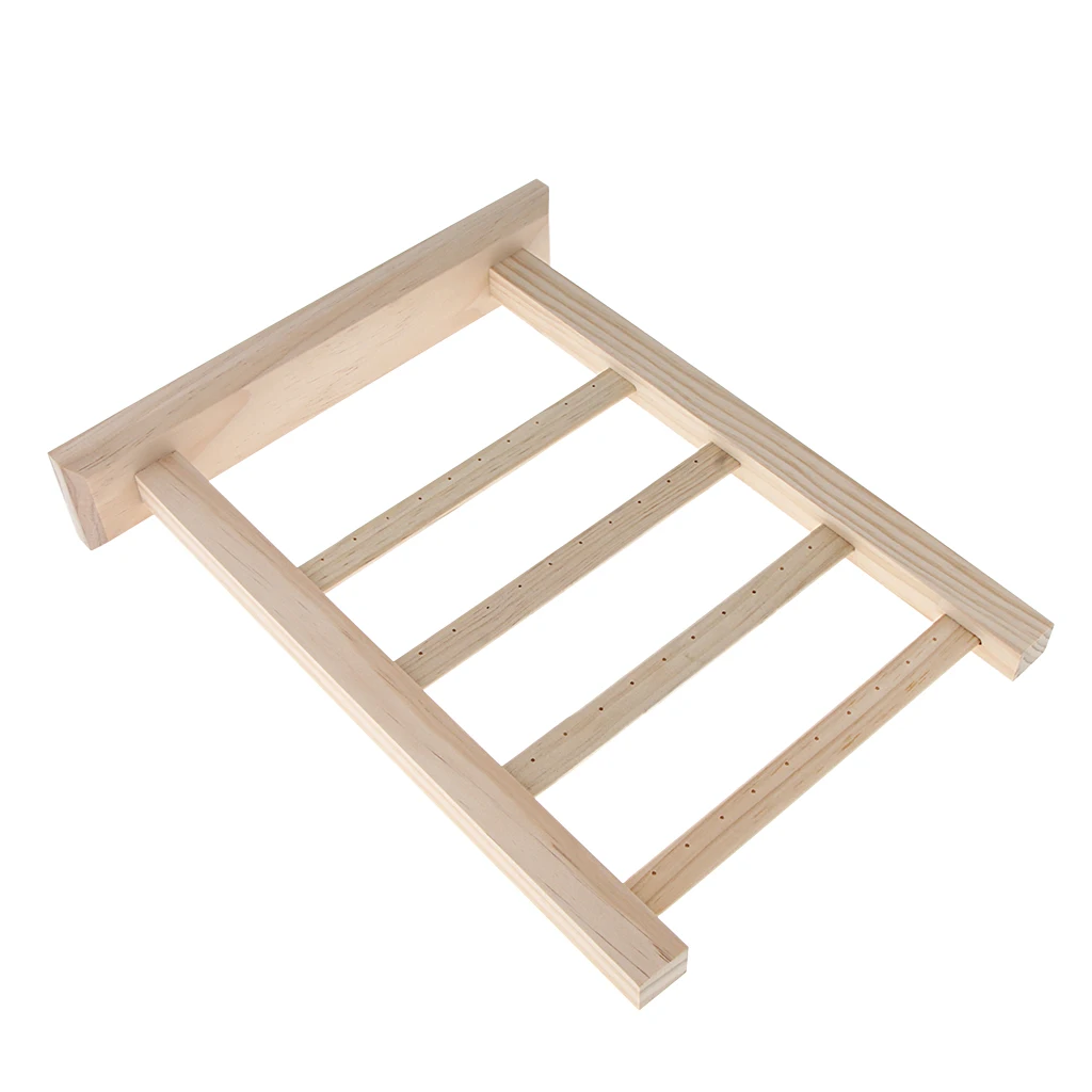 Натуральные Деревянные ювелирные изделия Органайзер стеллаж для выставки