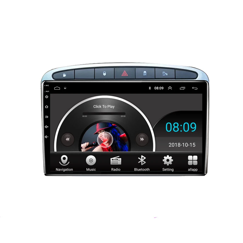 " 2.5D ips Android 8,1 автомобильный DVD мультимедийный плеер gps для peugeot 308 408 308SW 2007-09-2010- аудио Радио Стерео навигация