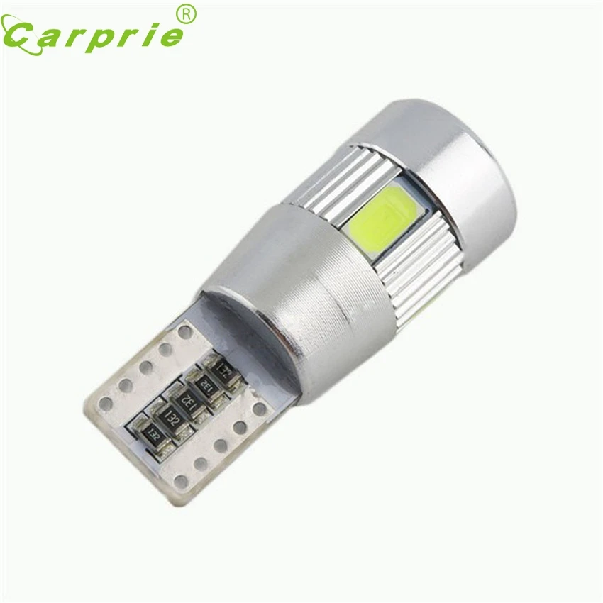 CARPRIE супер Прямая поставка автомобильный Стайлинг 1 шт. HID Белый W5W 5630 6-SMD Автомобильный светодиодный светильник лампа mar28 p30