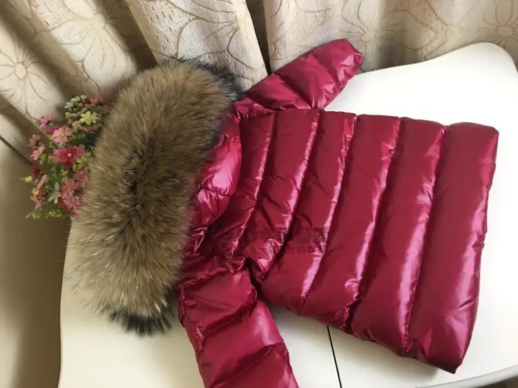 Детское зимнее пальто для русской зимы для детей от 0 до 10 лет длинная пуховая куртка теплая водонепроницаемая зимняя куртка с натуральным мехом для мальчиков и девочек, детская верхняя одежда, пальто, Z146