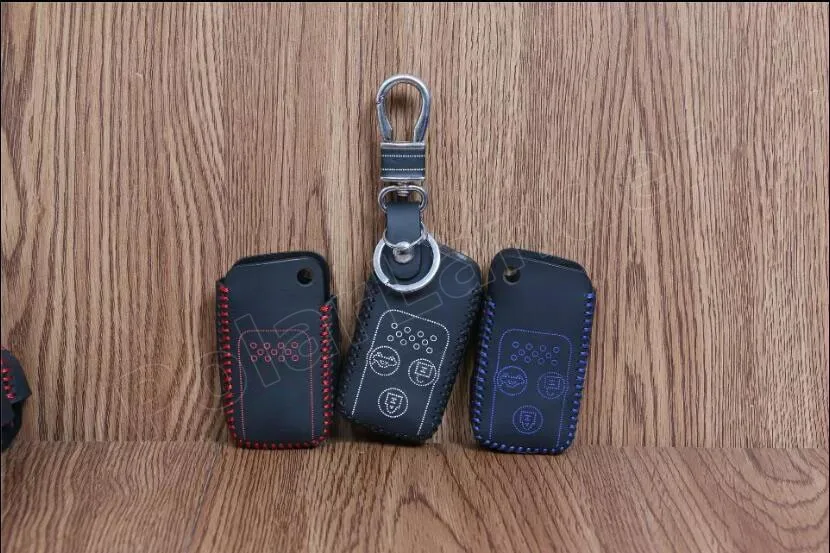 Только красный автомобильный Стильный чехол для ключей ручная работа кожаный