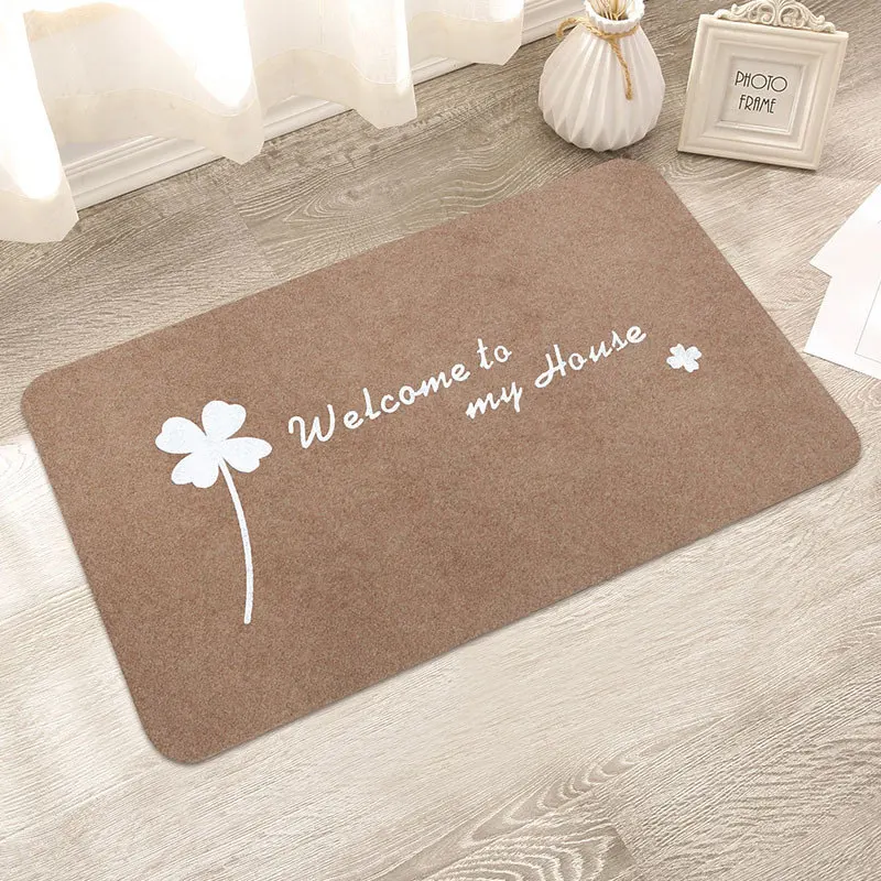 Beige grass Творческий узор Коврик для ванной, мягкие, удобные, водопоглощение non-slip, не линяют, коврик для ванной комнаты Кухня спальня для лестницы, для ванной комнаты коврик - Цвет: Beige grass