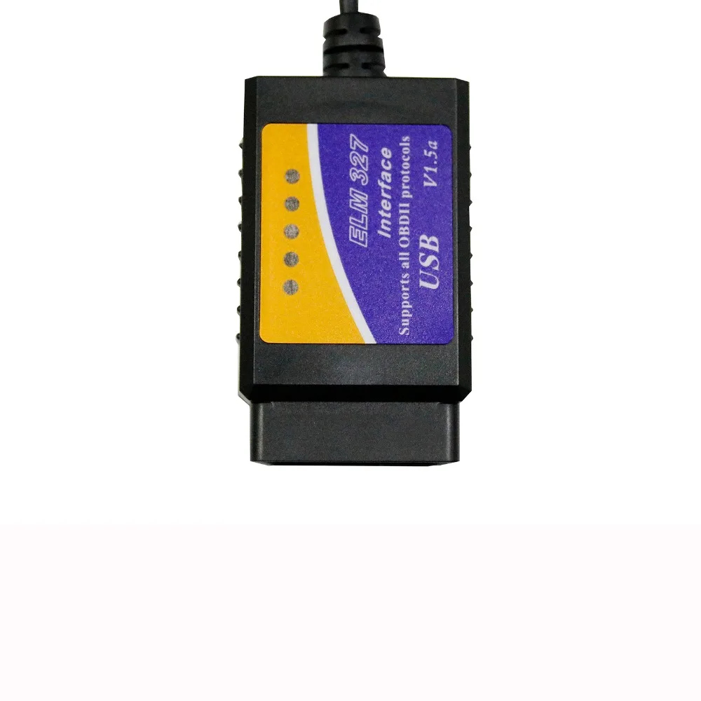 Автомобильный диагностический интерфейсный сканер ELM327 USB V1.5 OBD2 ELM 327 в 1 5 OBDII