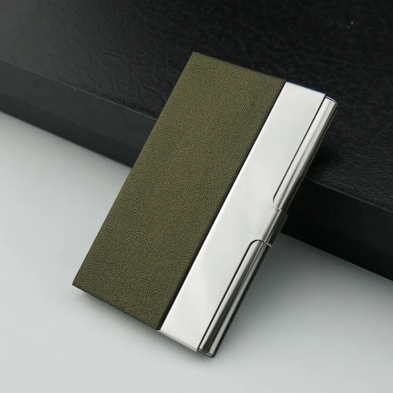 

BONAMIE Metal Business Card Holder For Women Fashion Stainless Men Credit Card Case Female Bank Card Box Mini Box Pocket Wallet
