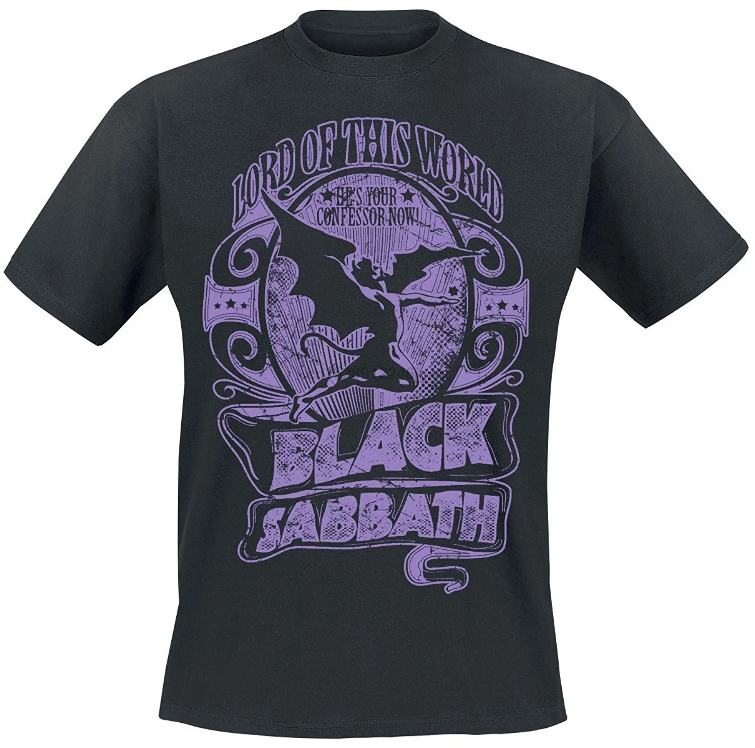 Black Sabbath Lord of This World футболка Черная летняя хлопковая модная Новая Мужская с