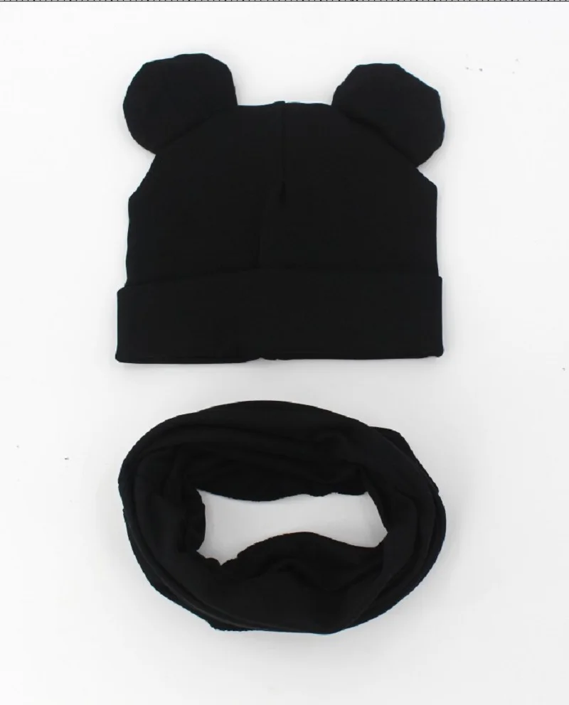 Baby Hat Cotton Ear Cap For Boys And Girls Winter Hat Scarf Set Children Boys Cap Scarf 2PCS