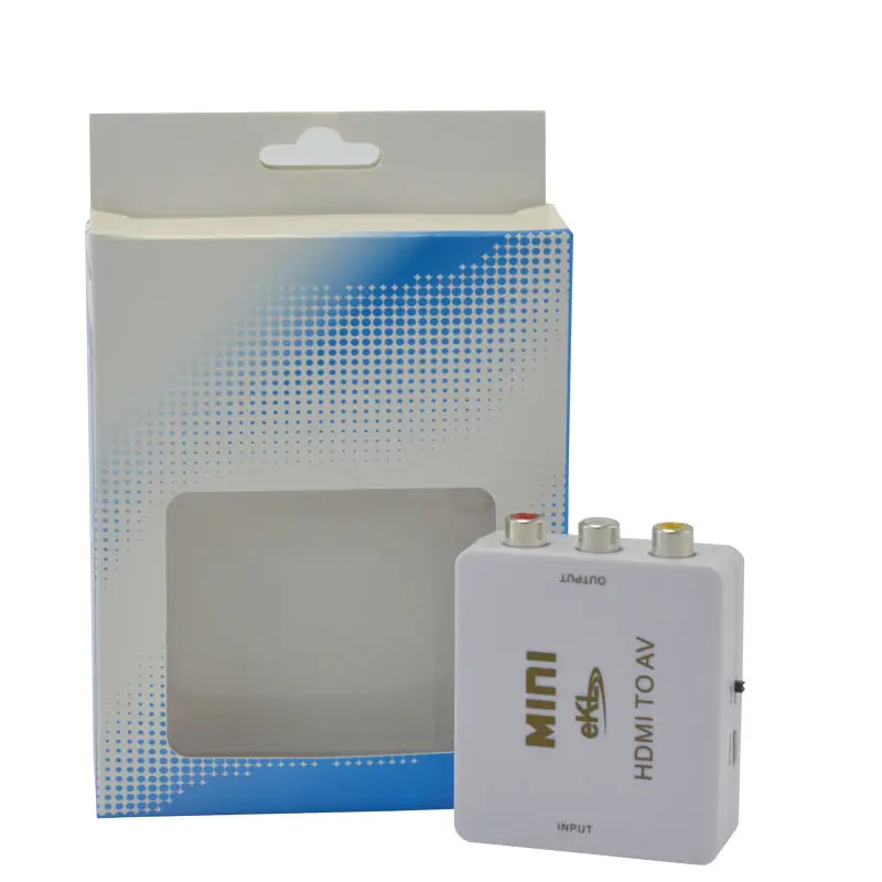 EKL HD Video Converter Box HDMI to RCA AV/CVSB L/R HDMI2AV Support NTSC and PAL Output For PS3/PC/VCR/NTSC |