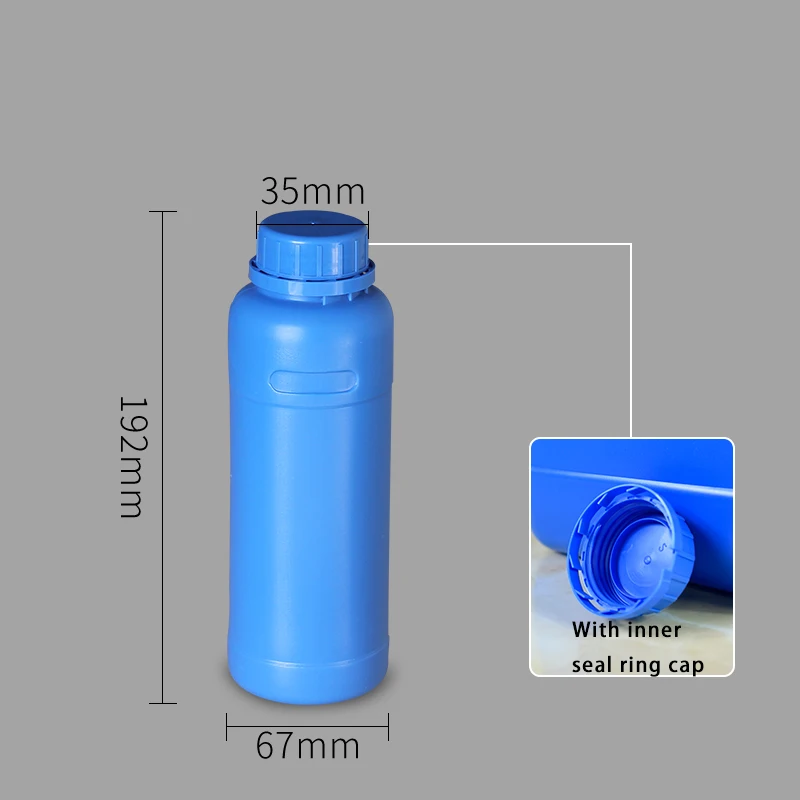 blue B 500 мл пустой из ПВП пластиковые бутылки с вскрытия прозрачными крышками для лосьона/шампуня/геля для душа/масла для тела BPA бесплатно контейнер - Цвет: blue B