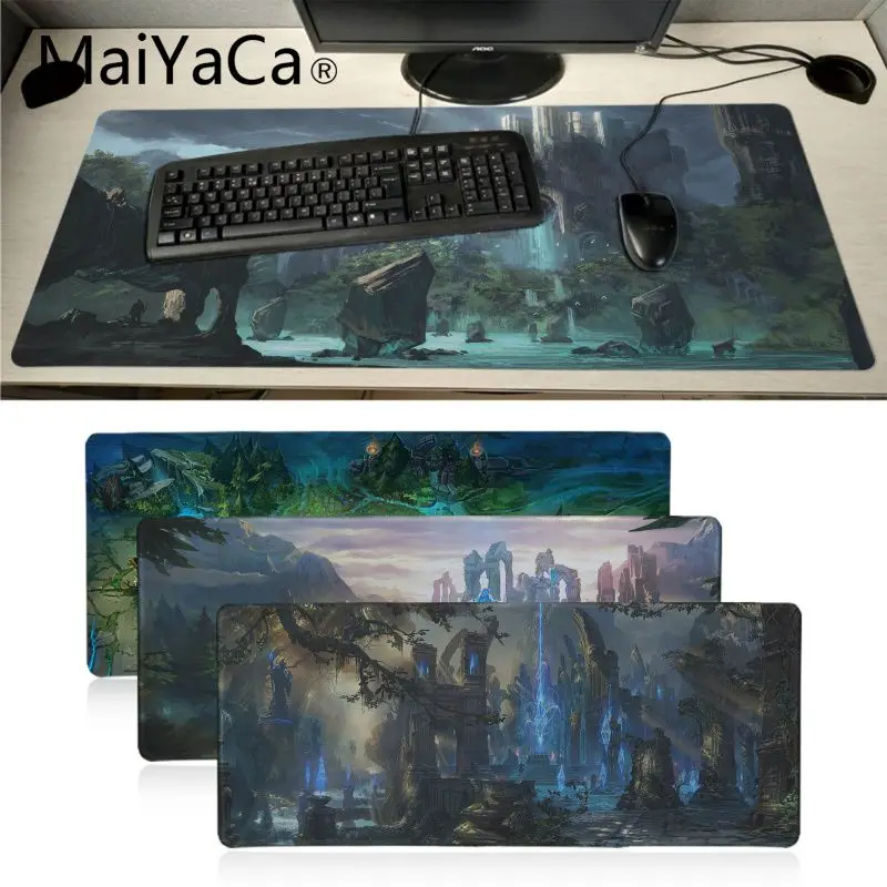 MaiYaCa League of Legends Summoners натуральный каучук игровой коврик для мыши Настольный с