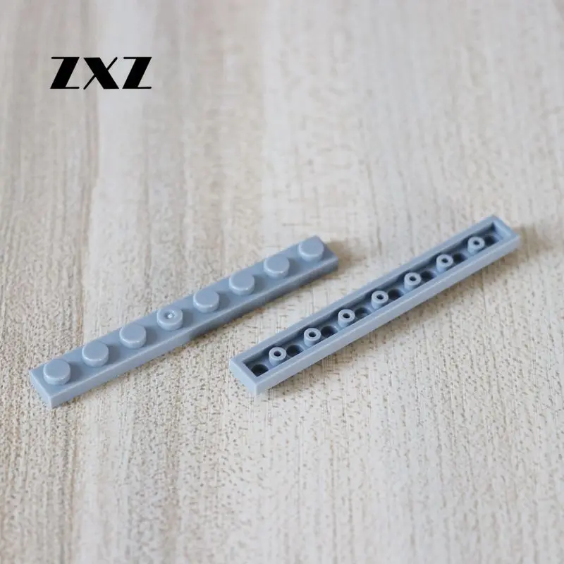 Нетоксичные пластиковые строительные блоки пластина 1x8 сборка частиц 3460