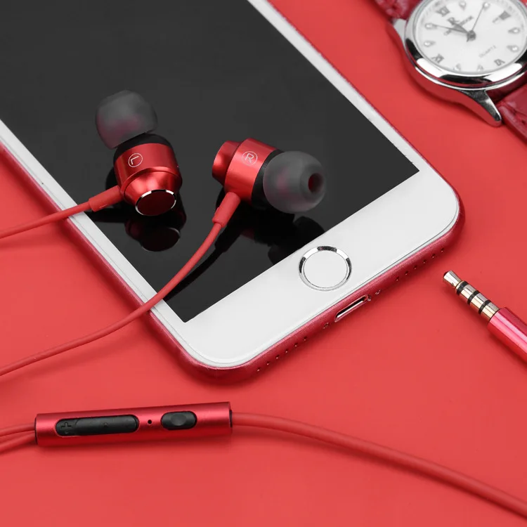 Magnetic Stereo Bass Metal in-Ear Earphones Wired Earphone Headset With Mic for xiaomi iPhone Samsung mp3 Earbuds fone de ouvido |