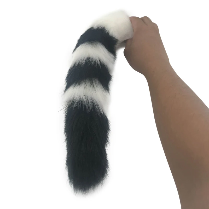 Металлический фаллоимитатор SML 40 см искусственный Лисий хвост анальная вставка