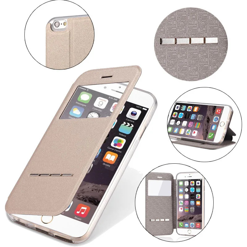 Роскошные скольжение для ответа чехол из искусственной кожи с защелкой Iphone 4 4s