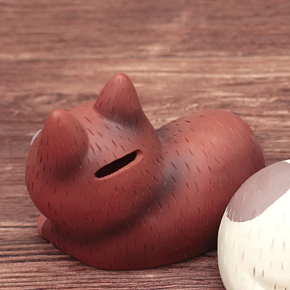 Прекрасный 3D Кошки Мультфильм фигурки копилка экономия монет цент, Пенни детская игрушка Копилка креативный подарок