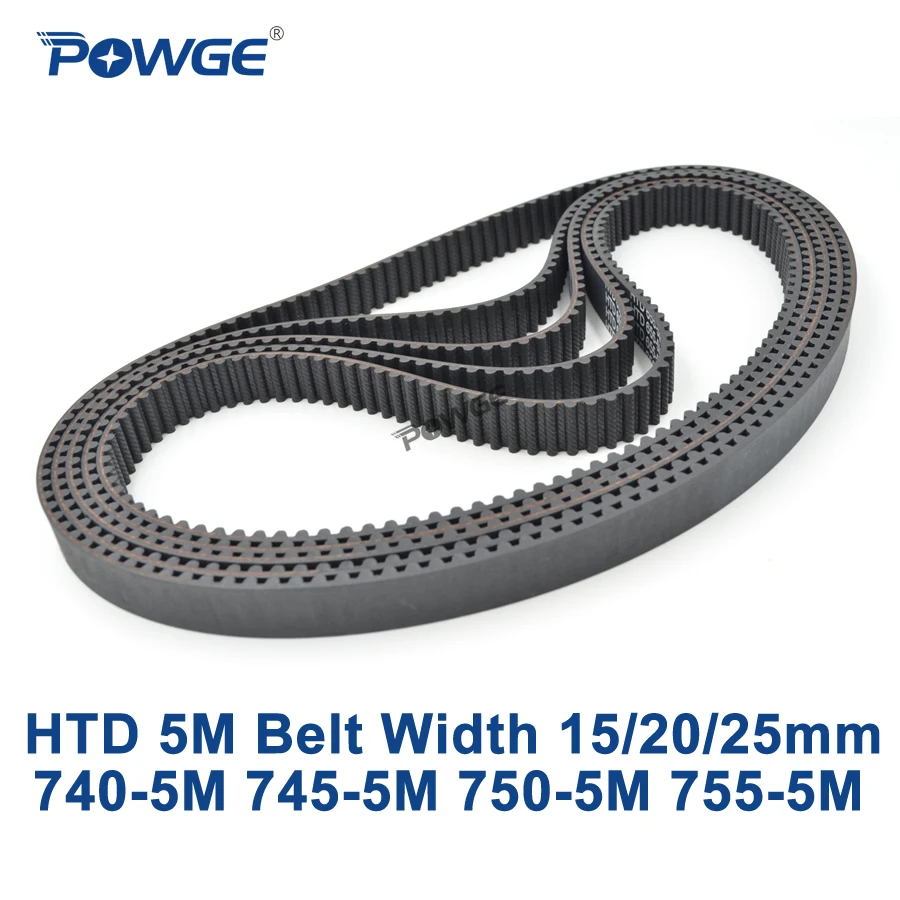

Ремень ГРМ POWGE HTD 5 м C = 740/745/750/755, ширина 15/20/25 мм зубья 148 149 150 151 HTD5M, синхронный ремень 740-5 м 750-5 м 755-5 м