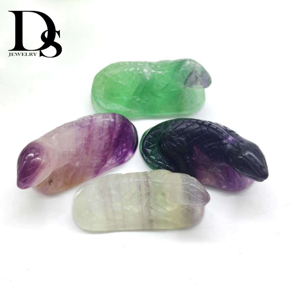 

Natural Fluorite Chameleon Crystal Quartz lizard Carved Skull Fluorspar Cabrite Vertebrate Animal Figurine Birthday Gifts