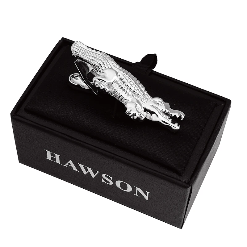HAWSON 2 дюйма зажим для галстука Для мужчин Новинка Крокодил Галстука Зажим клипса