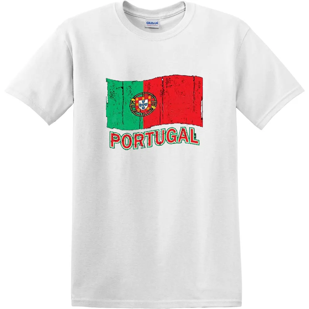 Португалии флаг взрослых Футболка бедствия португальский Cool Tee for Для мужчин-1060C |
