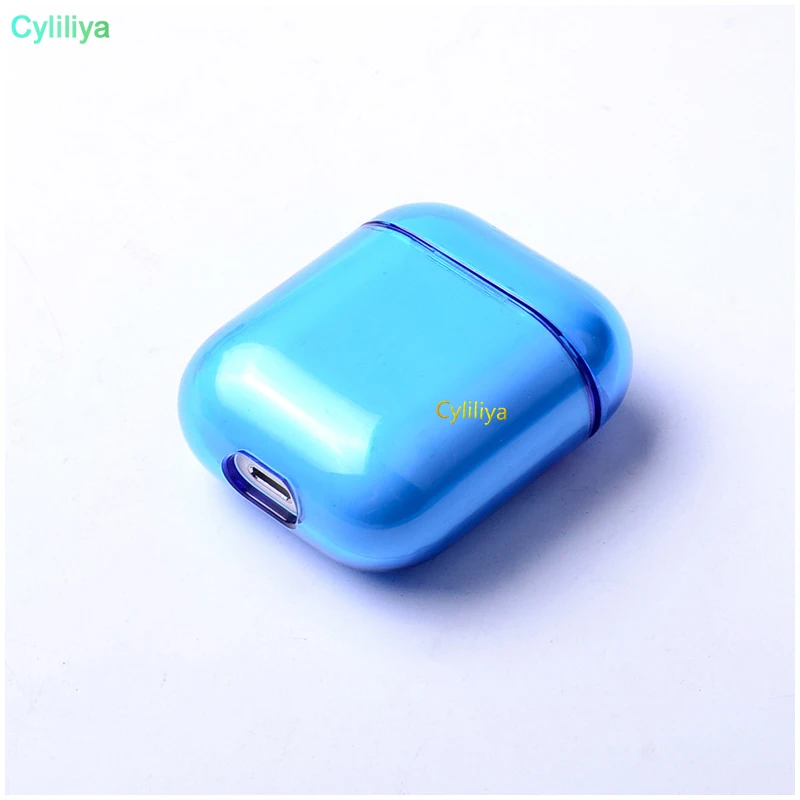 200pcsEarphone Защитный чехол противоударный прозрачный цветной Air Pods защитный Жесткий