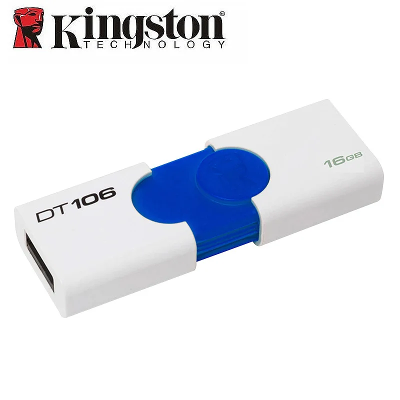 Kingston USB флеш накопитель USB3.0 16 Гб DT106 3 0 Флешка карта памяти для автомобиля U диск
