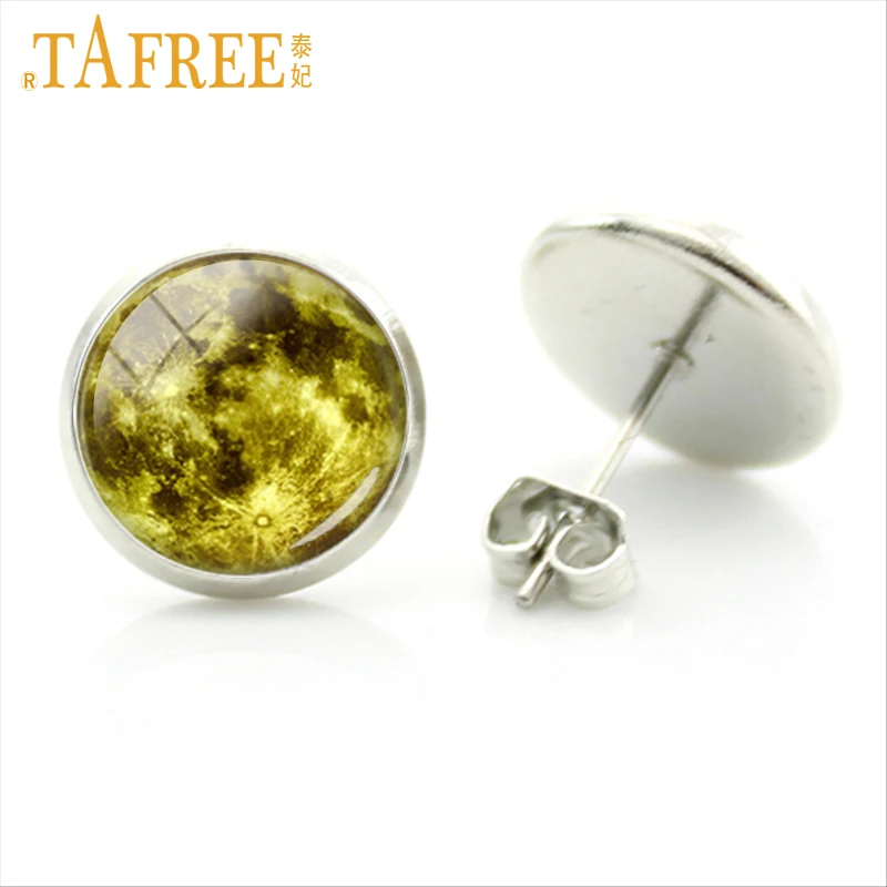 TAFREE Модные Разноцветные ювелирные изделия Круглый купол стеклянная Луна