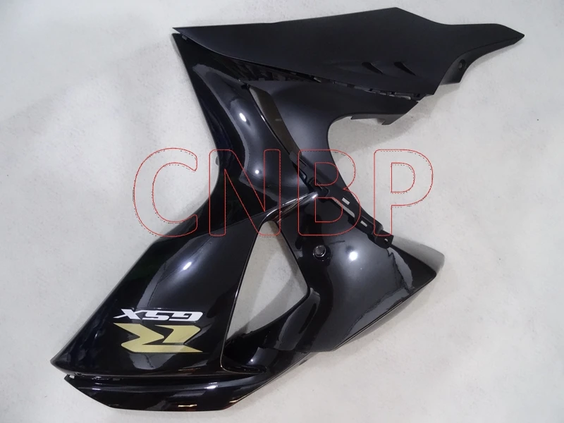 Набор для всего тела Suzuki GSXR1000 2009 - 2015 K9 черные серебряные пластиковые Обтекатели