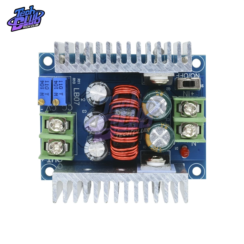 DC понижающий преобразователь модуль постоянного тока 300 Вт 20A светодиодный