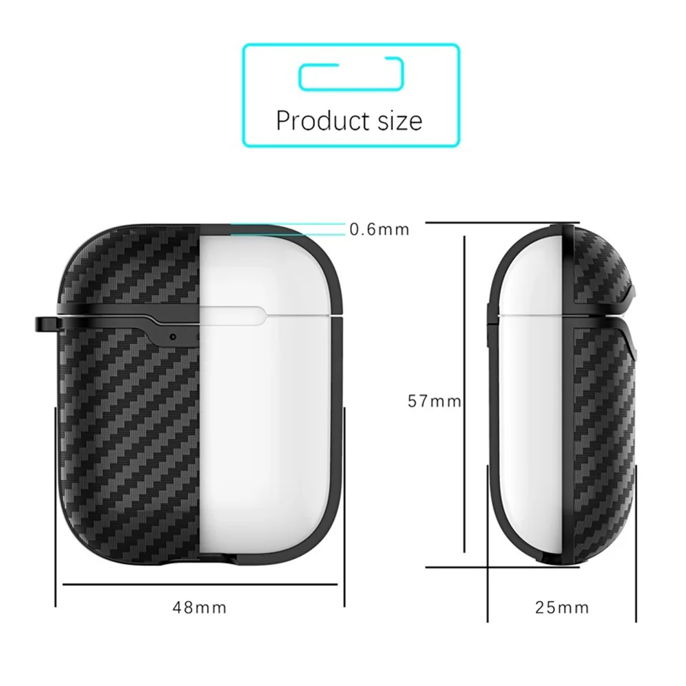 Пылезащитный чехол для гарнитуры для Apple, гарнитура для airpods, чехол, кожный чехол, настоящие чехлы из углеродного волокна ультратонкий протектор для AirPod