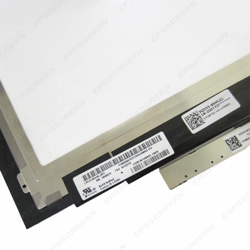 Для lenovo Ideapad Yoga 13 20175 LP133WD2 SLB1 ЖК-дисплей сенсорный экран дигитайзер с рамкой Светодиодная панель рамка FRU 04W3519