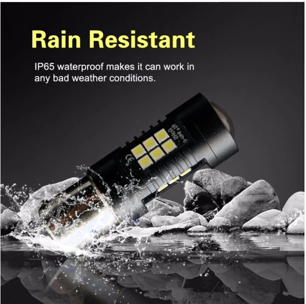 1 шт. LED Ba15s 1156 1157 BA15D Высокая мощность 3030 21smd белый Янтарный красный светодиодный