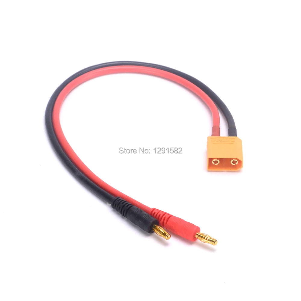 10 шт. XT90 штекер до 4 0 мм банановый разъем с 30 см 12AWG силиконовый зарядный провод