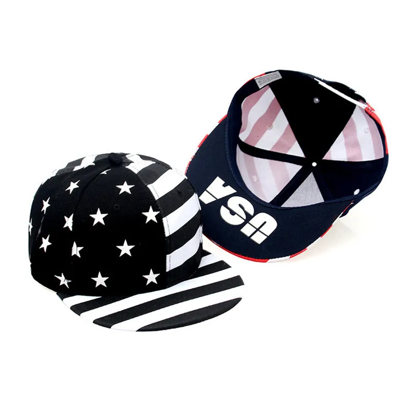 Новый американский флаг Snapback Шапки бренд США письмо хлопок Gorras хип-хоп Цвет в