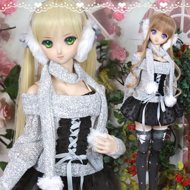 Estartek под заказ 1/3 белый Хацунэ Мику костюм для BJD SD DD куклы фигурку DIY|Игровые