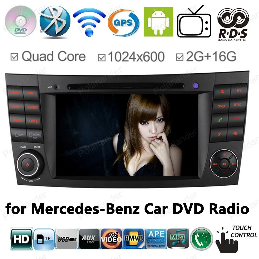 7 дюймов gps навигация 2G Оперативная память Автомобильный DVD плеер для Mercedes W211 E Class