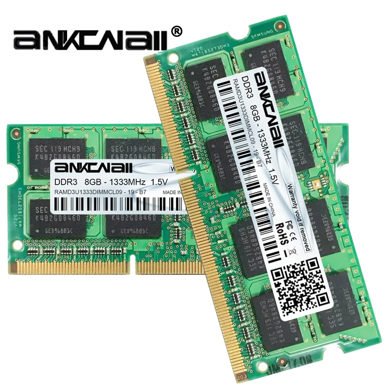 Оперативная Память DDR3L 8 Гб (2 шт. x ГБ) 1333 МГц 1600 память для ноутбука Intel DIMM 12800 в