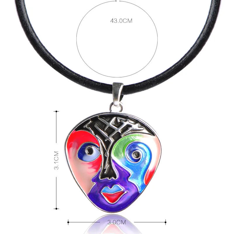 Женский набор украшений Blucome из серег и ожерелий в форме маски с эмалированной