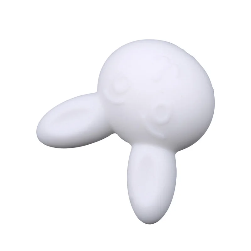 5 штук упак. Прорезыватель для зубов малышей кролик бисер Пищевая силиконовая