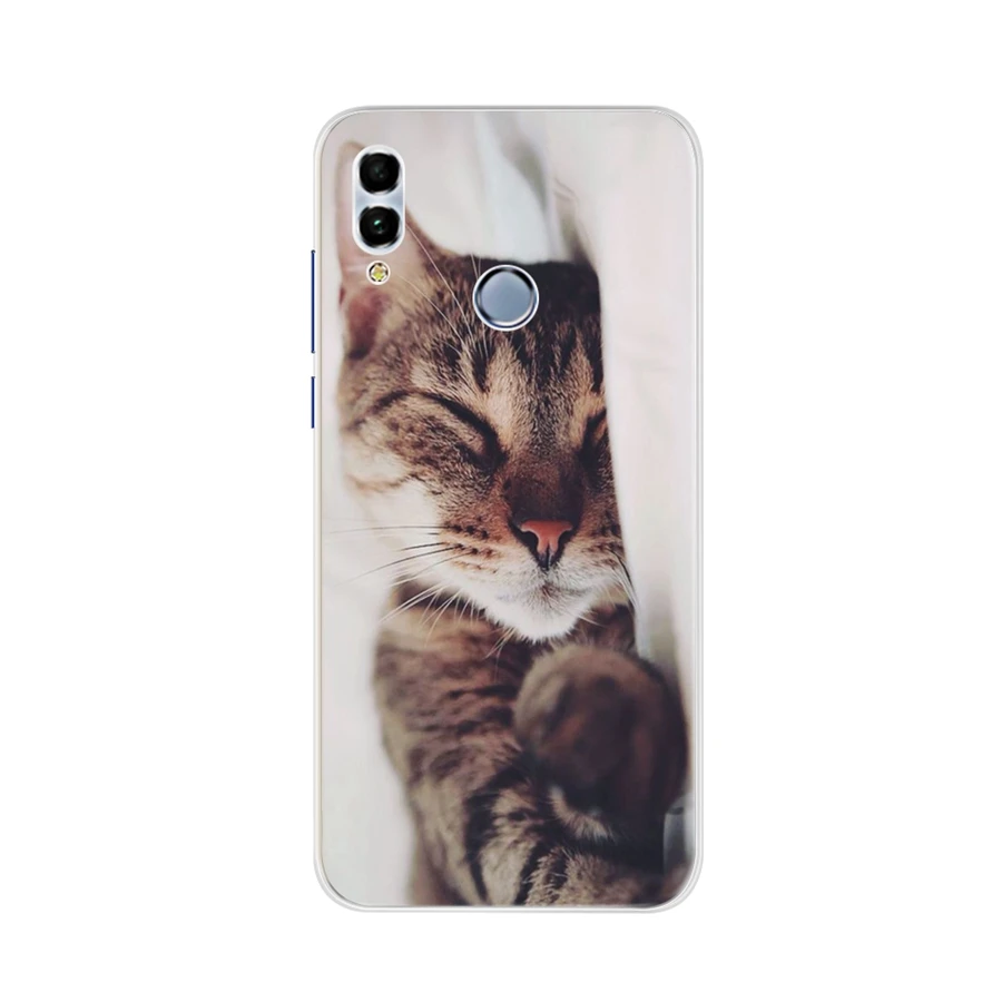 Для Huawei P Smart 2019 чехол мягкий TPU для Coque умный Задний защитный бампер милый телефона