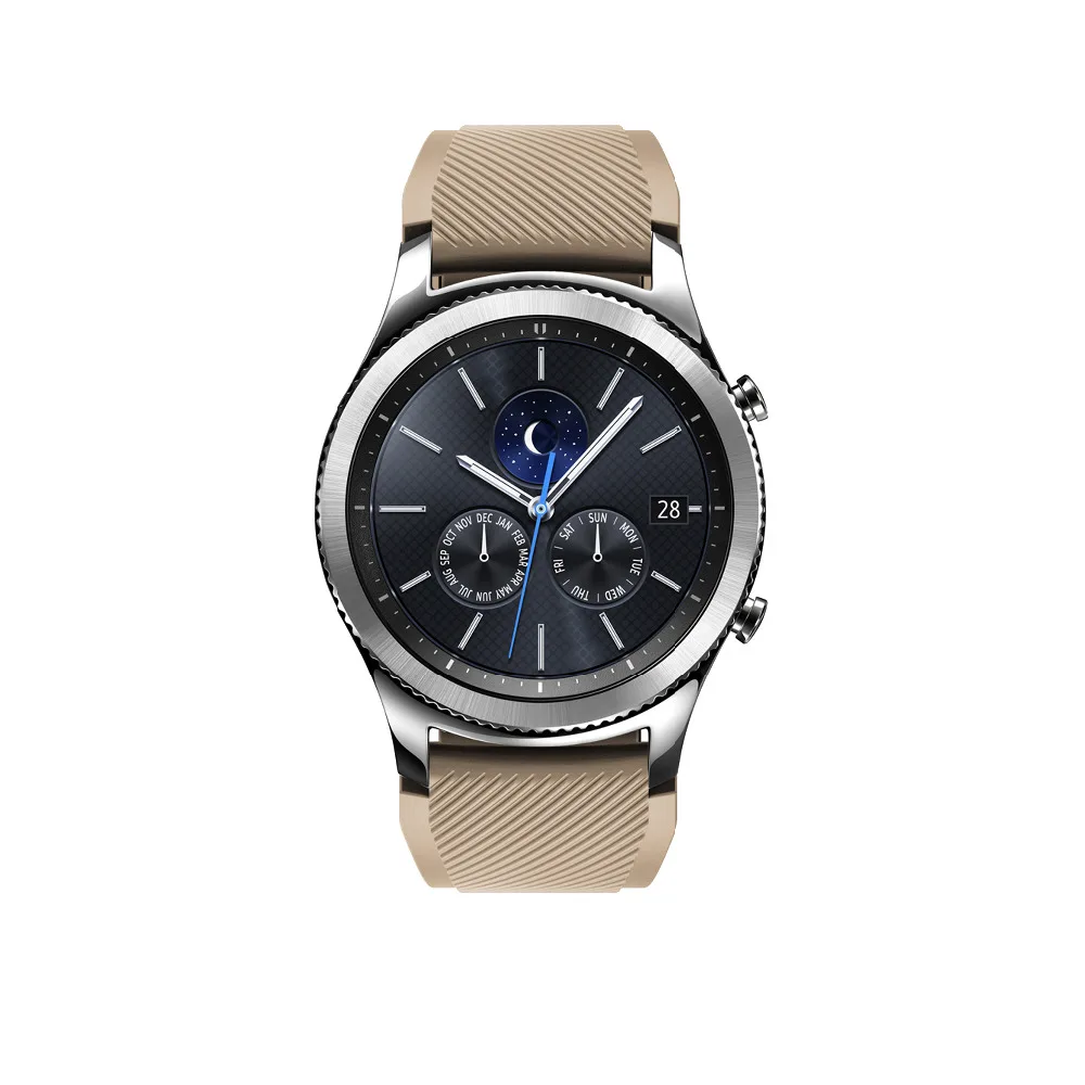 Спортивный ремешок для samsung Galaxy watch band 46 мм/gear S3 Frontier/классический силиконовый браслет 22 мм сменный ремешок