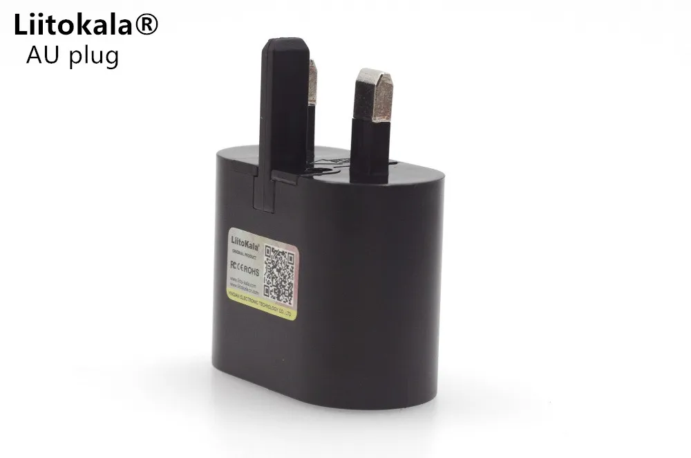 Liitokala 1A 2A USB портативный разъем AU/штепсельная вилка US/штепсельная EU Lii100 Lii202 Lii402