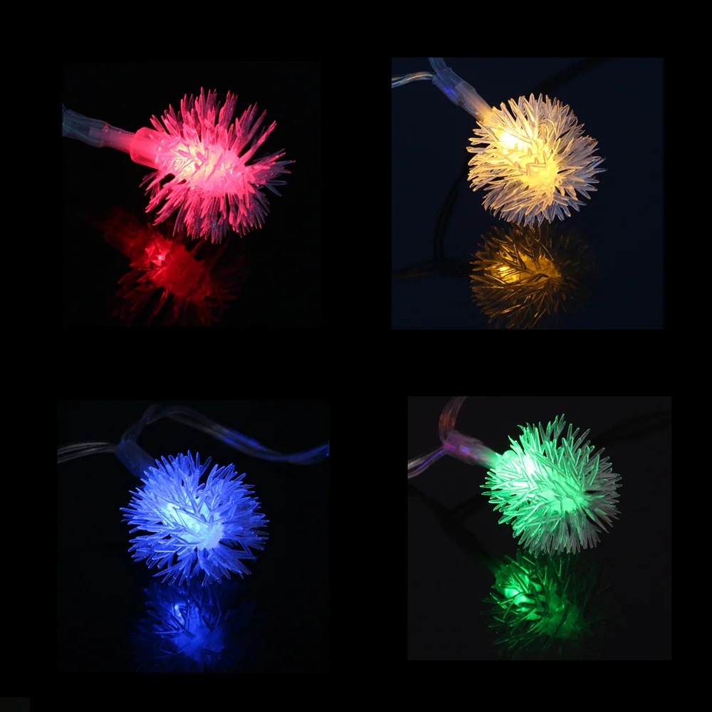 USB 5V LED String Fairy Lights Waterproof 10M 60LED Hairball Christmas Holiday Decoration For Garland Wedding | Освещение