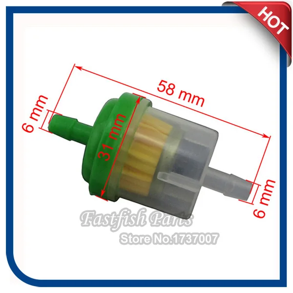 10 шт./упак. бензиновый газ топливный фильтр с магнитом для китайского квадроцикла