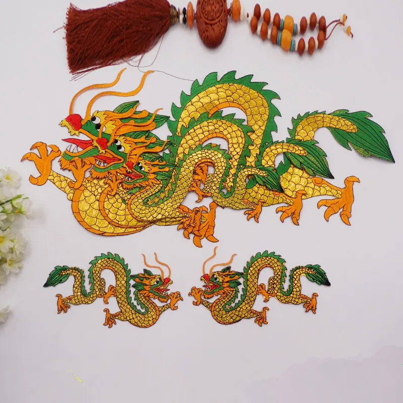 Вышивка с вышитым драконом и для национальной вышивки YS0027|Заплатки| |