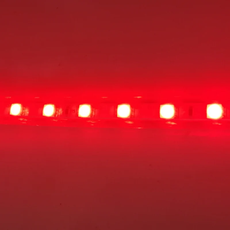 1m red Аквариумная Светодиодная лента освещение SMD5050 светодиодный светильник для выращивания растений в аквариуме 220 В переменного тока - Испускаемый цвет: 1m red