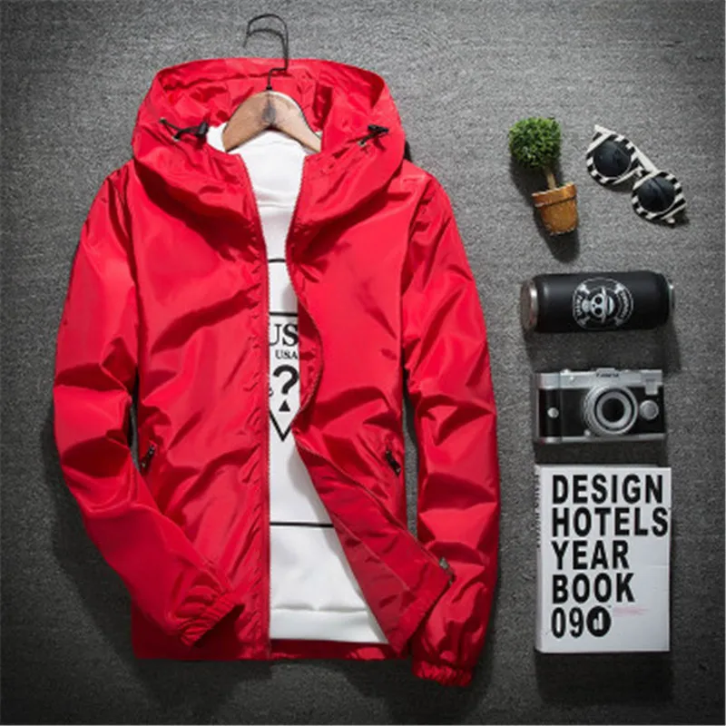 2020 демисезонная Повседневная тонкая мужская куртка с капюшоном Женская