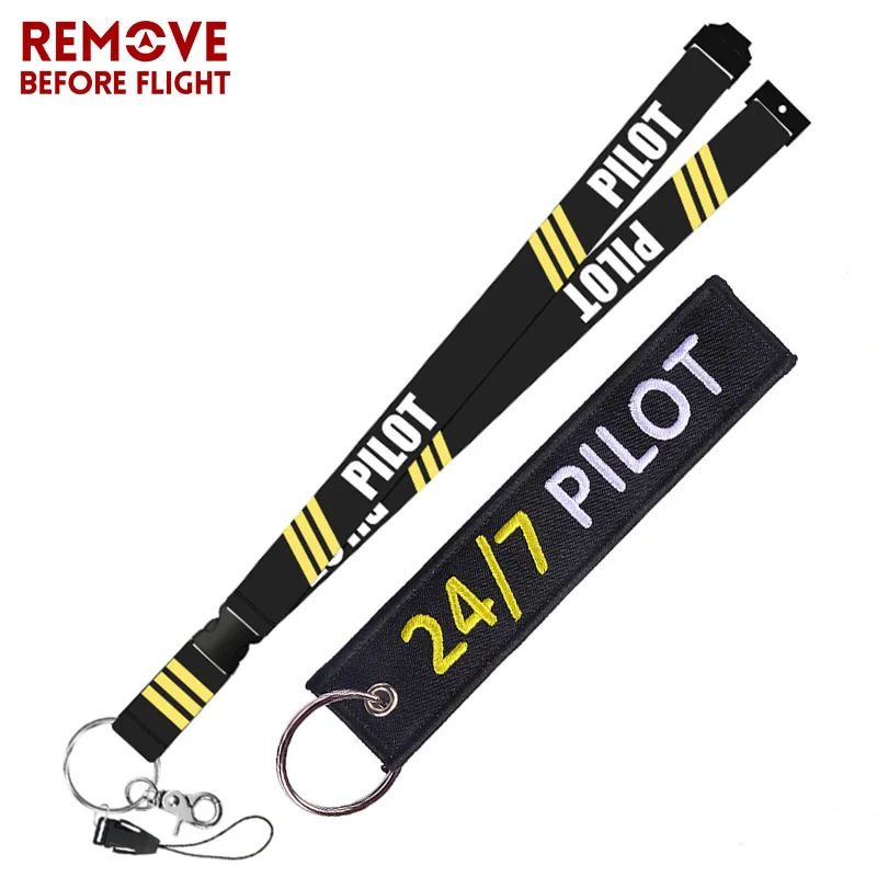 Mixed Style 8 Remove Before Flight модные ювелирные изделия смешанные брелоки ярлык безопасности вышивка пилот шнур для брелока цепочка авиационные подарки - Цвет: Mixed Style 8