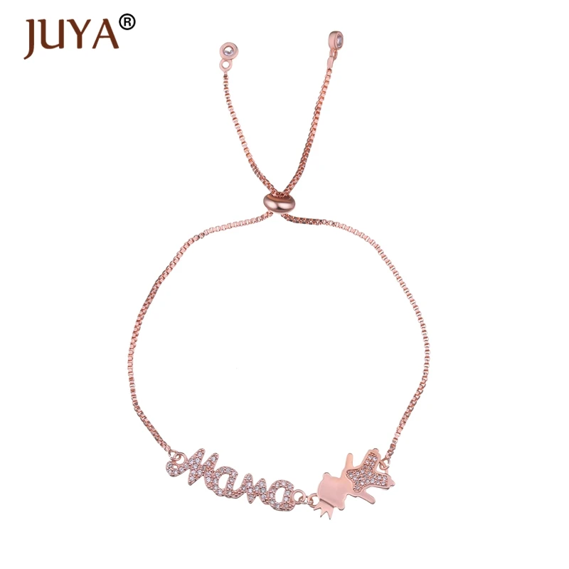 mama-girl-pink Женские модные ювелирные изделия Kawaii браслет мамы милые дети мальчик и девочка сын мама дочь талисманы цепи женские браслеты подарок - Окраска металла: mama-girl-pink