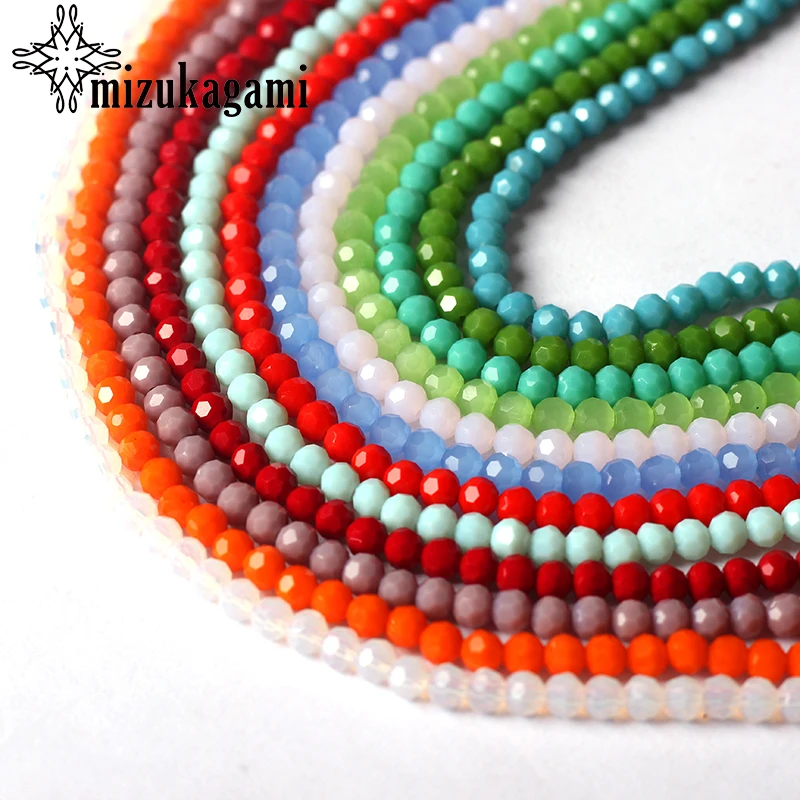 

4mm 98pcs/lot Crystal Candy Color Loose Beads Round Football Beads For DIY Jewelry Making Finding Accessories